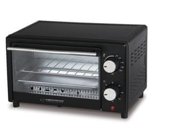 Esperanza Mini Pečica Esperanza EKO004, 10 L, 900 W, črna - Odprta embalaža