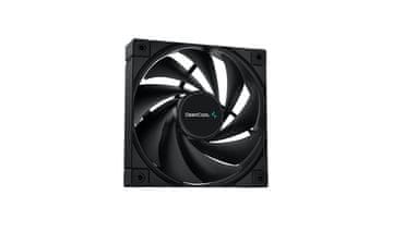 DEEPCOOL Globokul ventilator FK120 za procesor 12 cm, črn, 1 kos, PWM, 68.99 CFM, tih pri 28 dB, Fluid Dynamic Bearing.