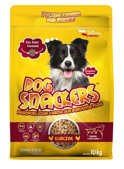 BIOFEED BIOFEED Dog Snackers Adult medium &amp; large Chicken - suha hrana za pse - 10kg