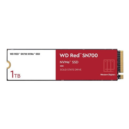 WD Western Digital Red SN700 1 TB M.2 PCIe 3.0 NVMe SSD za NAS - visoka hitrost in zanesljivost za zahtevne uporabnike