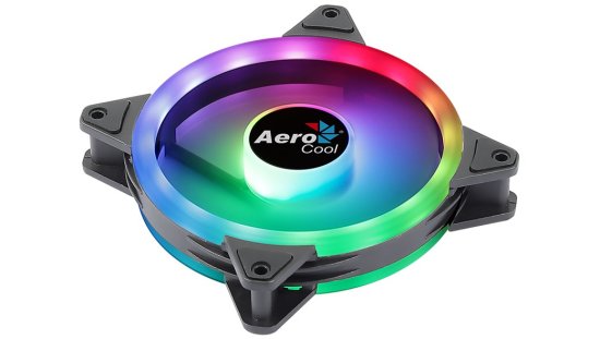 Aerocool Aerocool Duo 12 ARGB 6-pin računalniški ventilator 12 cm, črn, večbarvna LED osvetlitev, 1000 RPM