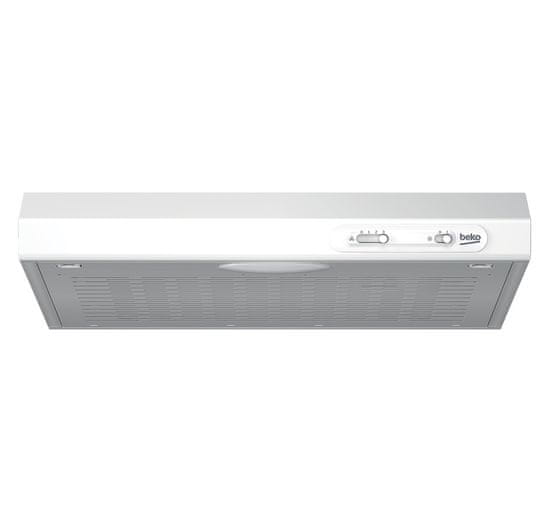 Beko Kuhinjska napa Beko CFB 5310 W, 125 m³/h, bela, stenska, 3 hitrosti, filtre za maščobe, tiho delovanje
