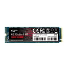 Silicon Power Silicon Power P34A80 M.2 SSD 2000 GB PCIe 3.0 NVMe, Brzina branja 3400 MB/s, Brzina pisanja 3000 MB/s, 2 TB