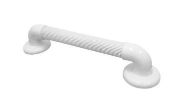 slomart Ravno kopalniško držalo 30 cm, bele barve, iz tehnopolimera, proti drsenju, nosilnost do 100 kg, enostavna namestitev na steno, idealno za varnost v kopalnici.
