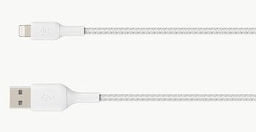 Belkin Belkin Lightning kabel 2 m, MFi certifikat, USB A, bel, moški konektor, pladenj plug and play, hitra dostava 24h