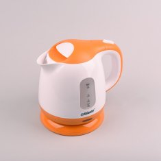 MAESTRO Električni kuhalnik za vodo Feel-Maestro MR012, 1 L, 1100 W, oranžne in bele barve, zaščita pred pregrevanjem, indikator nivoja vode.