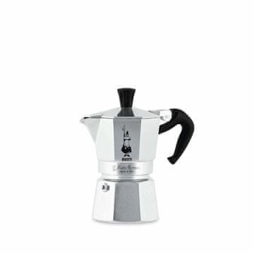 BIALETTI Bialetti Moka Express aluminijasta moka posoda, črna, zmogljivost 2 skodelici, CE certifikat