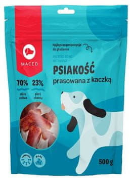 MACED Posušeno goveje meso z račjo MDE - Pasja priboljšek - 500g