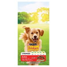 slomart PURINA Friskies Active - suha hrana za pse - 10 kg