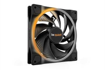 Be quiet! be quiet! Light Wings 140mm ARGB PWM Ventilator Črna - Visoka Hitrost, Večbarvna Osvetlitev, Tiho Delovanje