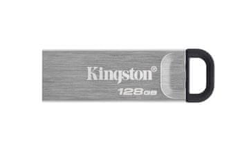 Kingston Kingston Technology DataTraveler 128GB Kyson USB ključek - hitrost branja do 200 MB/s, USB 3.2 Gen 1, srebrna barva