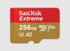 SanDisk Extreme 256 GB MicroSDXC, UHS-I, Class 10, V30, Raste hitrosti do 190 MB/s, pisanje 130 MB/s, rdeča barva