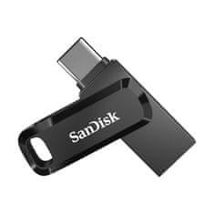 SanDisk SanDisk Ultra Dual Drive Go USB 64 GB, USB Type-A in Type-C, Hitrost branja 150 MB/s, Črno, Priklop in igraj