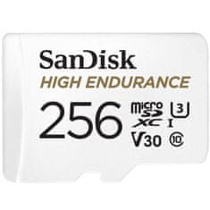 SanDisk SanDisk 256 GB MicroSDXC UHS-I V30, visoka vzdržljivost, vodoodporna, odporna na udarce, hitrost branja 100 MB/s