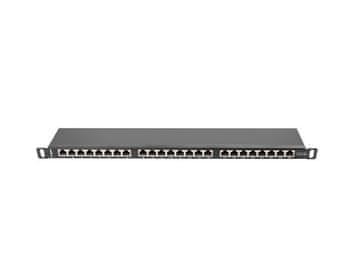 Lanberg LANBERG Patch panel 24 portov CAT.5e FTP, črn