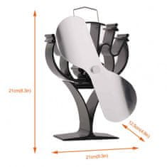 TURBO Fan Ventilator štedilnika 2 Strom Nickel