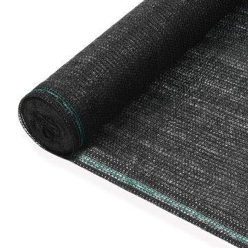 Vidaxl Teniška zaščitna mreža HDPE 1x100 m črna