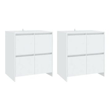 Vidaxl Komoda 2 kosa 70x41x75 cm iverna plošča
