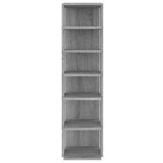 Vidaxl Regal za čevlje 2 kosa sivi sonoma 27,5x27x102cm inženirski les