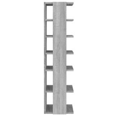 Vidaxl Regal za čevlje 2 kosa sivi sonoma 27,5x27x102cm inženirski les