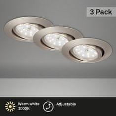 BRILONER vgradna LED svetila 1xGU10 3W IP23 3000K