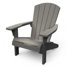 Vidaxl Adirondack stol Troy sive barve