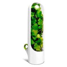 Netscroll Posoda za shranjevanje začimb in svežih živil, prozorno okno, dolgotrajna svežina, trpežen ABS material, široka uporaba, eleganten izgled, HerbFresh