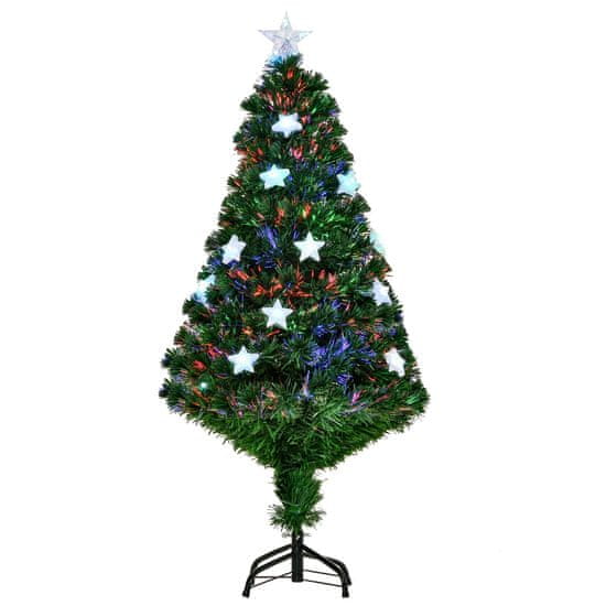 HOMCOM Led Božično Drevo Umetno Božično Drevo Umetno Drevo S 16 Led Lučkami 120 Cm