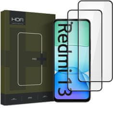 Hofi Glass Pro Full Screen 2x zaščitno steklo za Xiaomi Redmi 13, črna