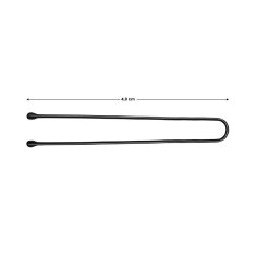 ACTIVESHOP Frizerske sponke za lase E-63 150 kosov. 4,9 cm črne