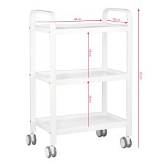 ACTIVESHOP HS-09 bela kozmetična stranska mizica