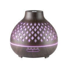 ACTIVESHOP Aroma difuzor vlažilnik zraka spa 10 temno leseno 400 ml + časovnik