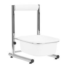 ACTIVESHOP Višinsko nastavljiva kad za pedikuro, krom