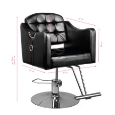 Eprim Frizerski stol Hair System 0-90 črn
