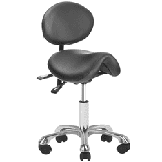 ACTIVESHOP Giovanni 1025 črni kozmetični stolček