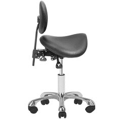 ACTIVESHOP Giovanni 1025 črni kozmetični stolček