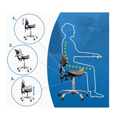 ACTIVESHOP Giovanni 1025 bel kozmetični stolček