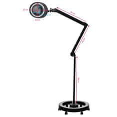 Elegante Povečevalna svetilka Elegante 6025 60 led smd 5d črna s stojalom