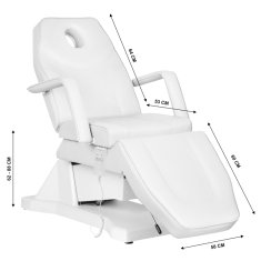 Eprim Sillon Soft električni kozmetični stol, 1 motor, bel