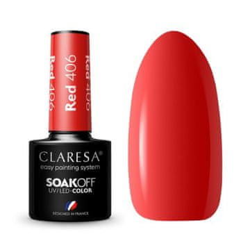 Claresa CLARESA hibridni lak za nohte RDEČ 406 5g