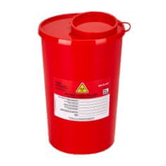 shumee Posoda za medicinske odpadke 2 L rdeča