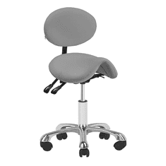 ACTIVESHOP Giovanni 1025 siv kozmetični stolček