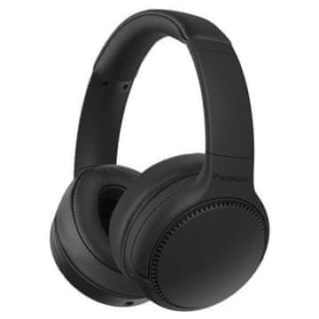 Panasonic RB-M300BE-K, brezžične slušalke, za ušesa, Bluetooth, mikrofon, XBS DEEP, 50 ur delovanja baterije, črne