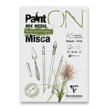 Clairefontaine Paint'ON Misca blazinica - A5, 15 listov, 250 g