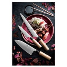 Nůž Lion Sabatier International, 974584 Yanagiba, japonský nůž, rukojeť zebrano