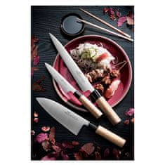 Kuchyňský nůž Lion Sabatier International, 974684 Deba, japonský nůž, rukojeť zebrano