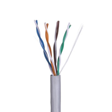 slomart A-LAN KIU5PVC305NC omrežni kabel Cat5e U/UTP, dolžina 305 m, siva, standard IEEE 802.3af, AWG 24, frekvenca 100 MHz