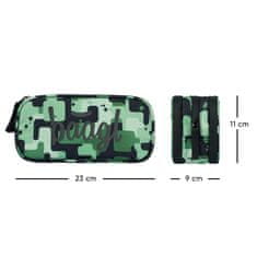 BAAGL 3 SET Coolmate Green: nahrbtnik, peresnica, torba