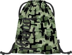 BAAGL 3 SET Coolmate Green: nahrbtnik, peresnica, torba