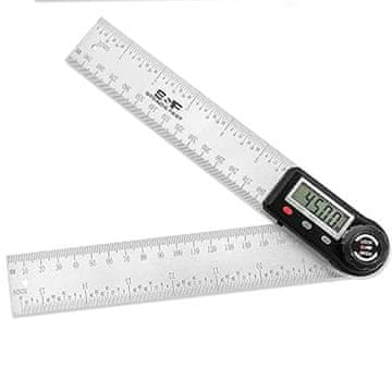 Netscroll Digitalno kotno ravnilo z zaslonom za merjenje kotov do 360° in dolžine do 20 cm, Ruler